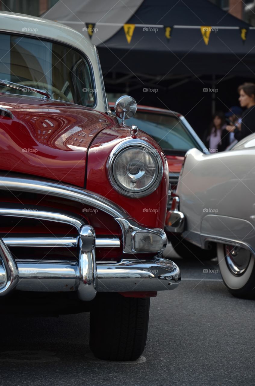 Vintage red car