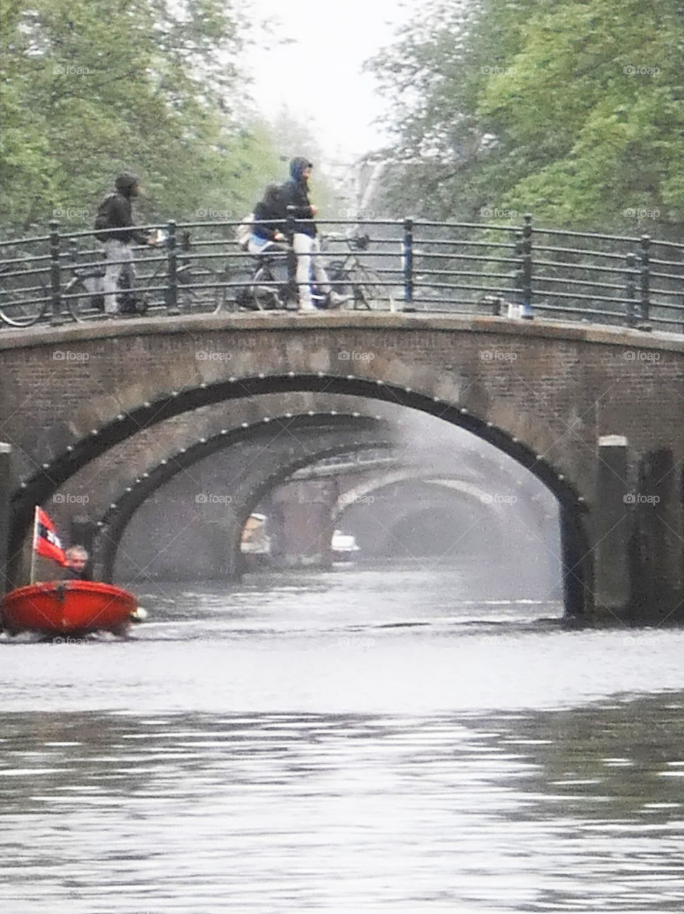The only place in Amsterdam where you can see 6+ bridges 