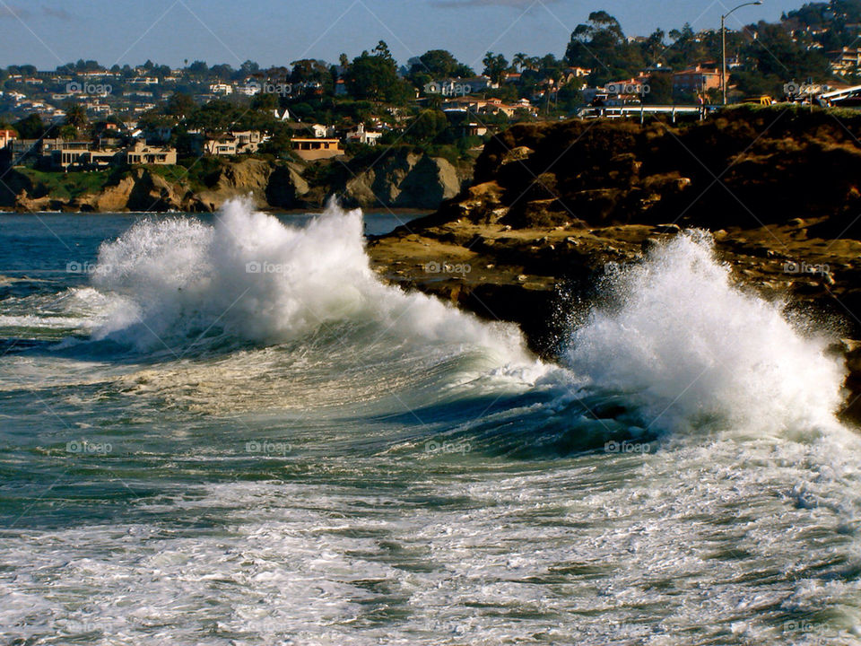 san diego california waves crashing by refocusphoto