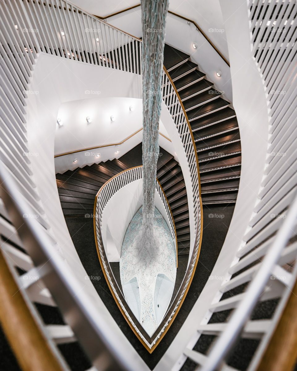 Amazing art staircase view