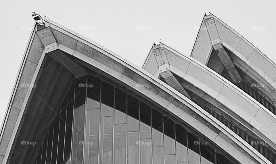 Sydney Opera House. Roofs ir sails of the Sydney  Opera house  Australia 