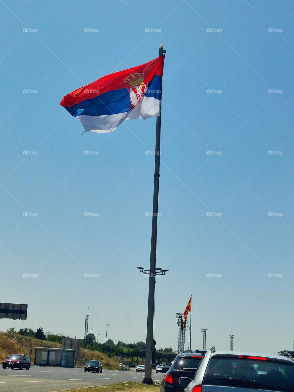 the flag of Serbia