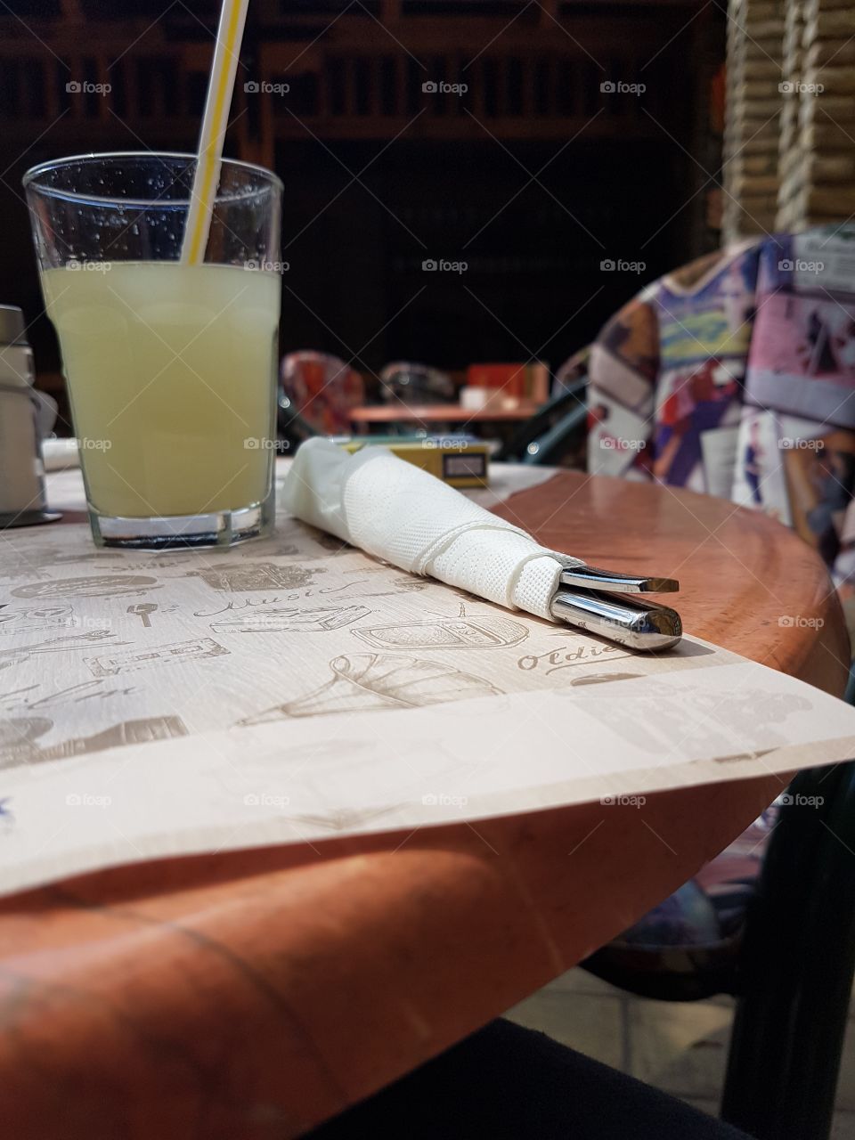 restaurant table made for lunch