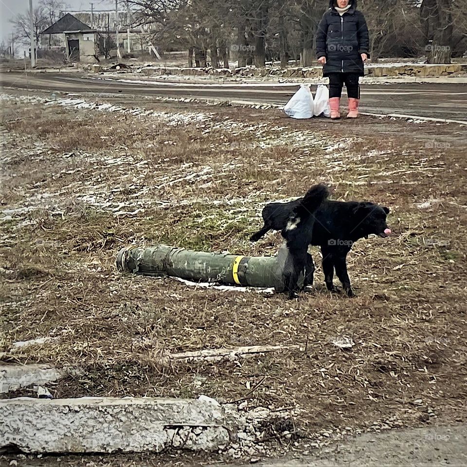 Unexploded ammunition somewhere in Russia
