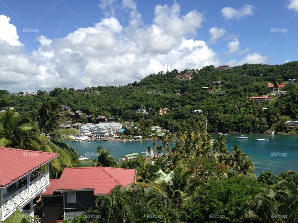 Marigot Bay resort, st. Lucia