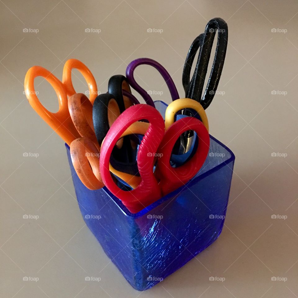 Scissors, well used, all of them!