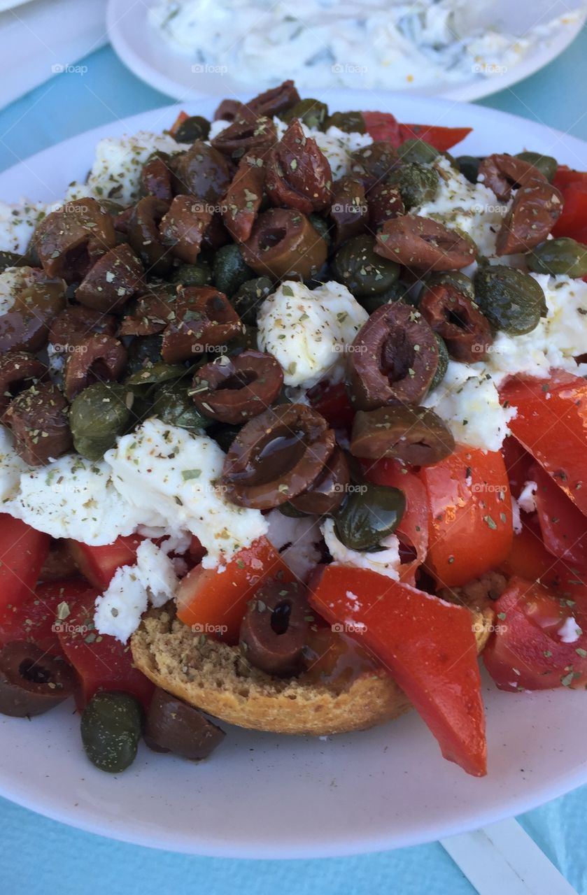 Greek food olives