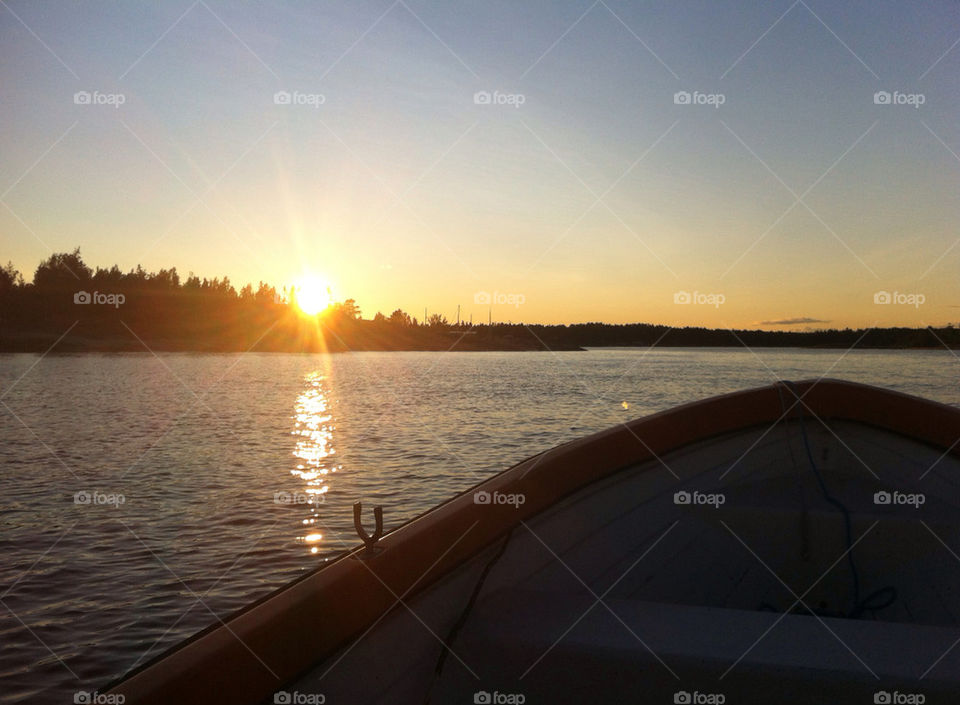 sky sweden sunset sun by blabitar