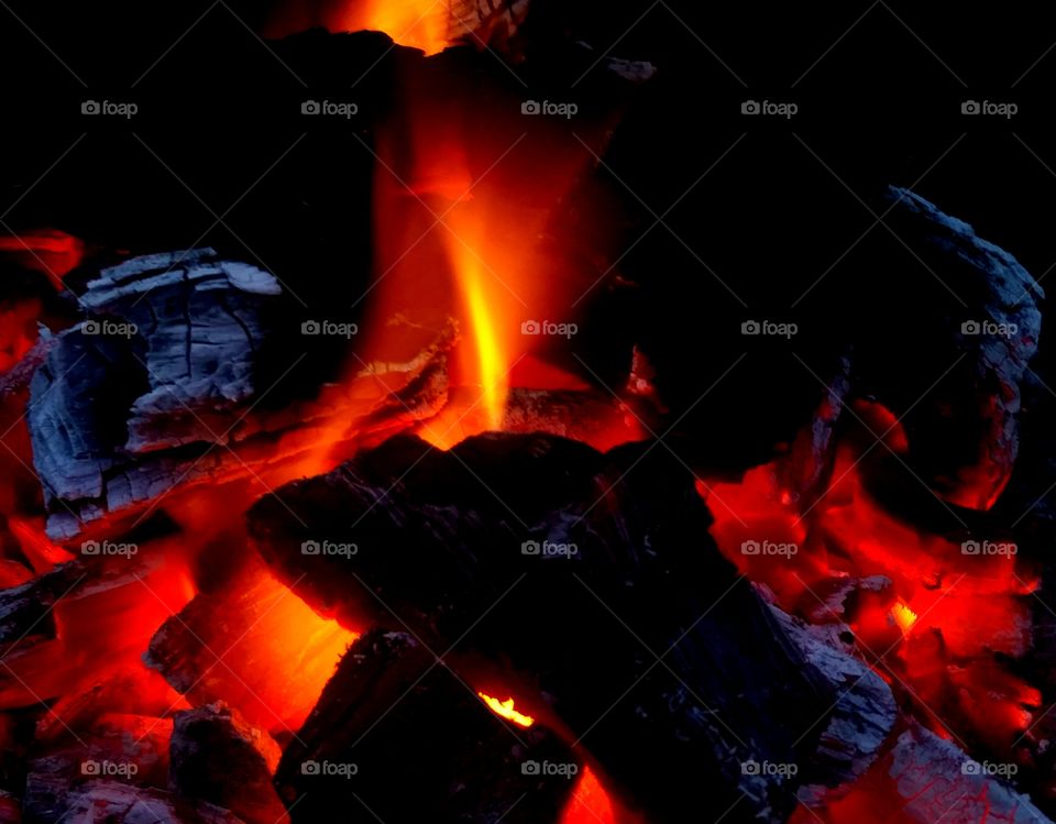 campfire flames