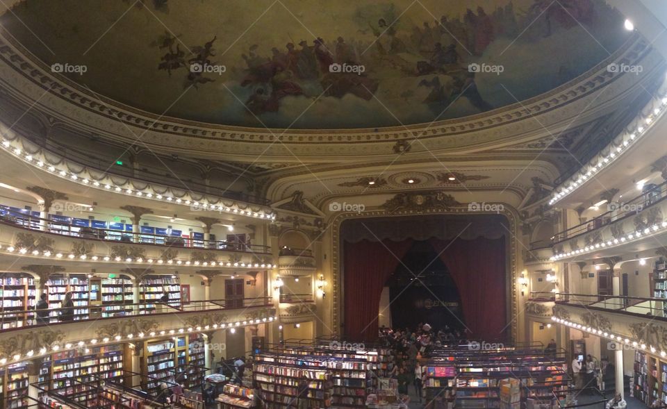 Former theater, El Ateneo Book Store in Buenos Aires, Argentina