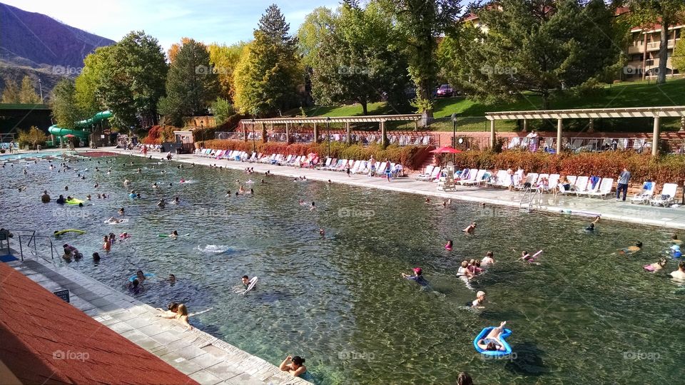Historic hot springs pool