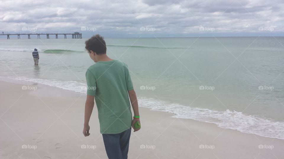 boy on beach