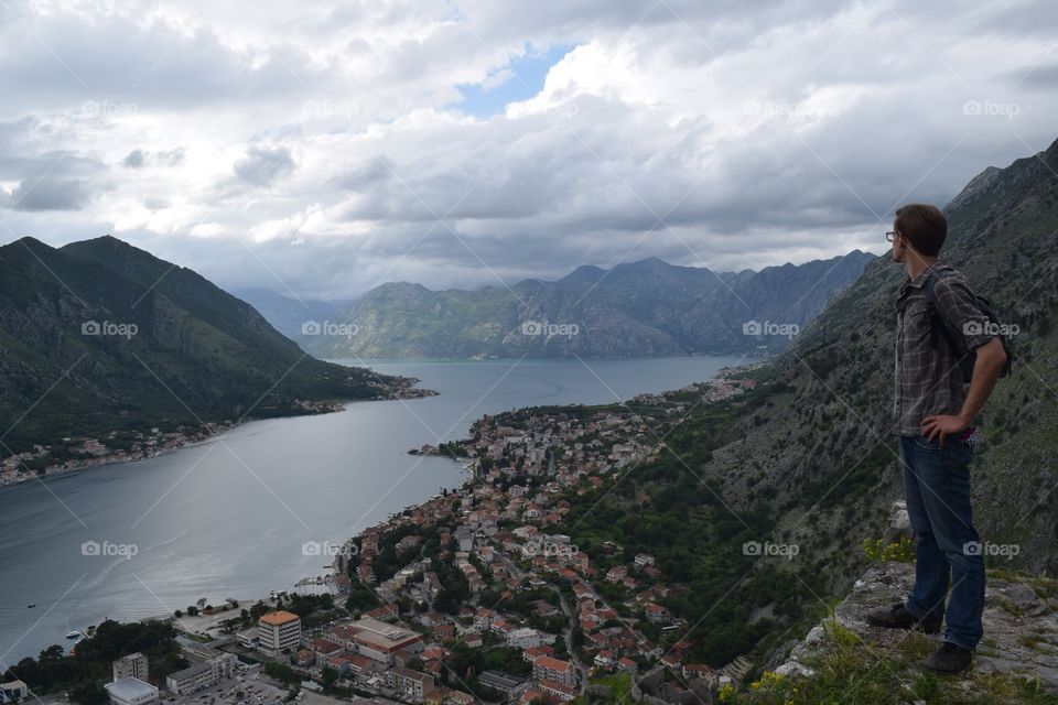 Enjoying the views of Kotor Bay