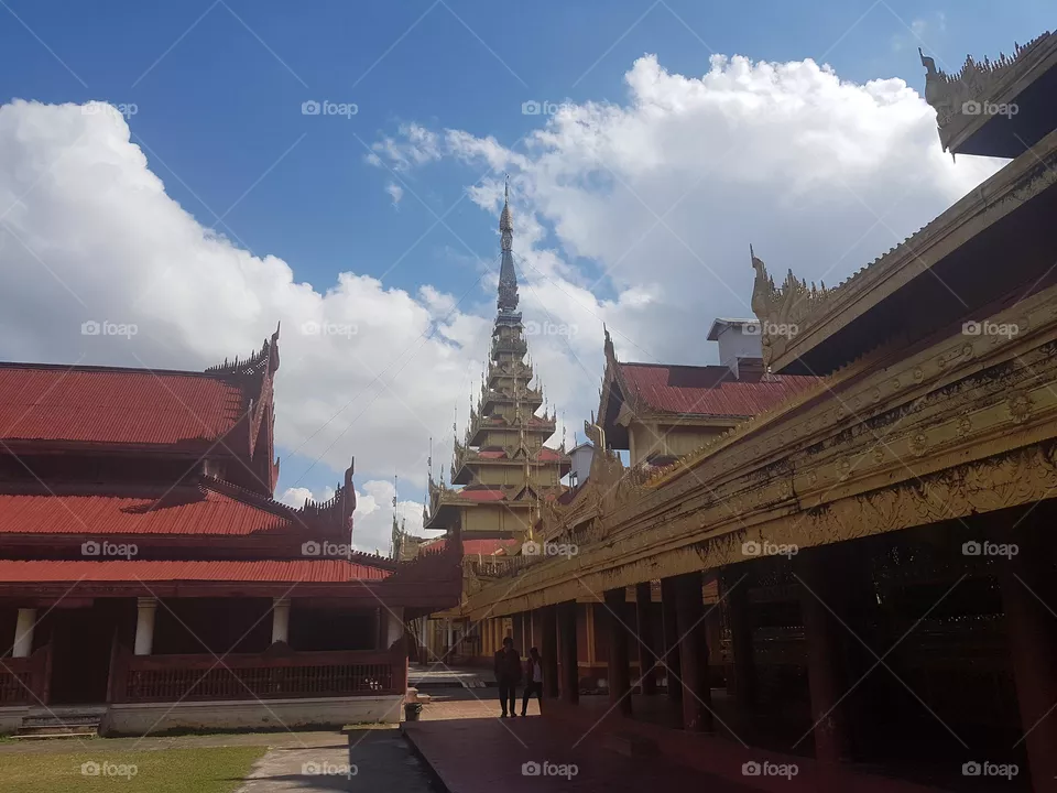 Stroll around the Royal Palace in Mandalay