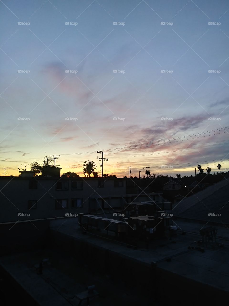 Sunrise in Long Beach, California