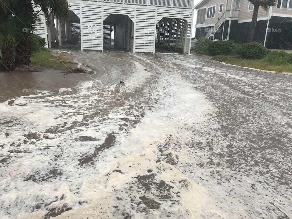 Flooding streets