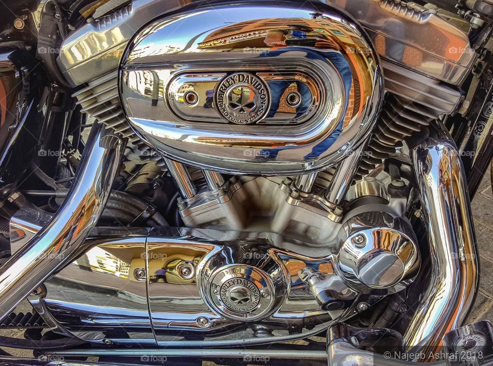 Harley Davidson motorcycle engine