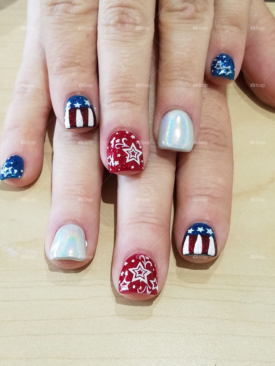 Independence Day Nail Art