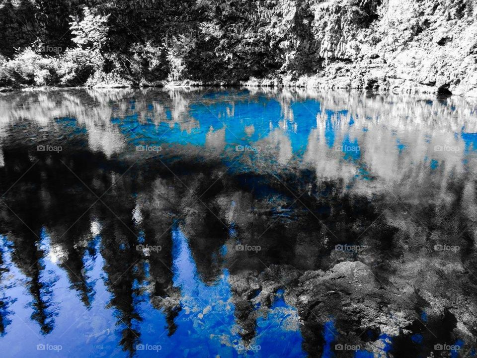 Blue pool