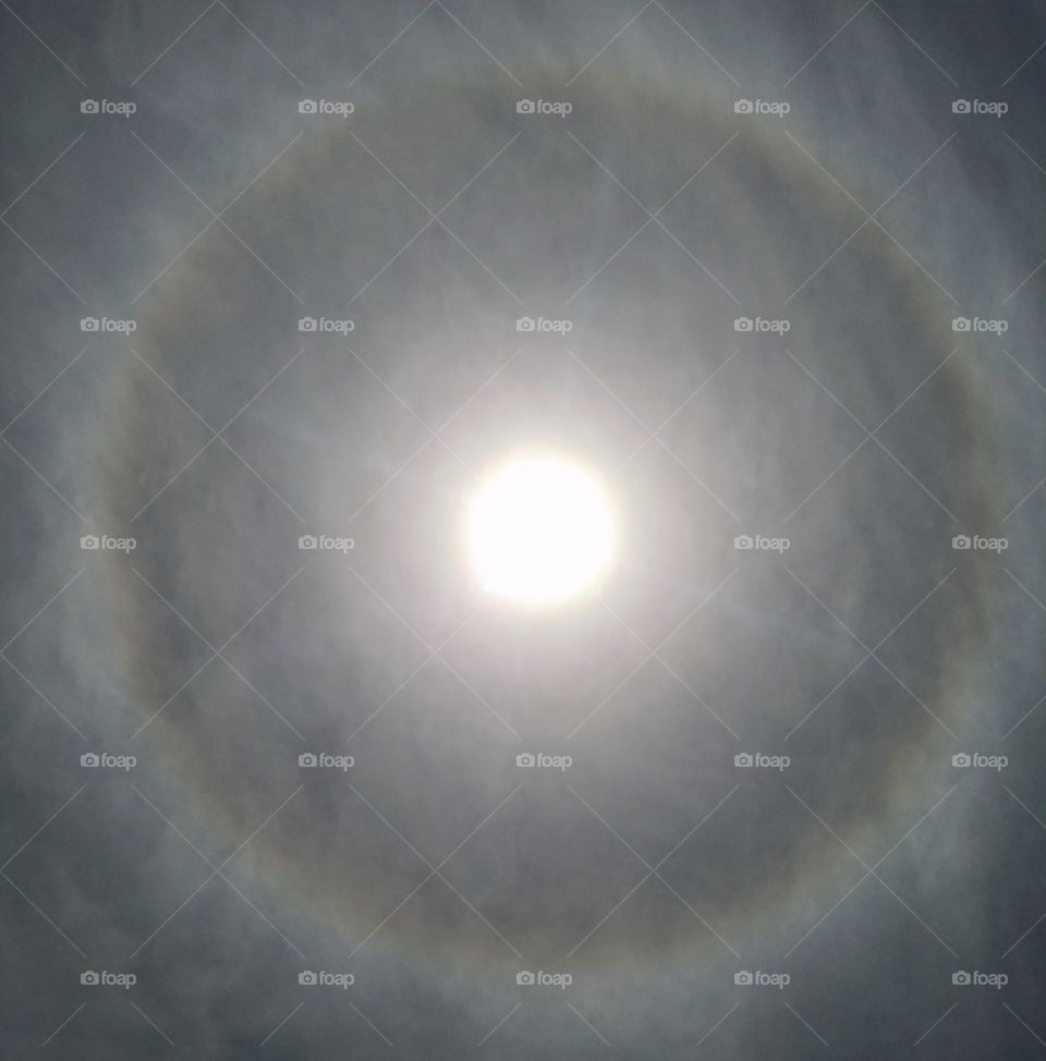 Rainbow around the sun