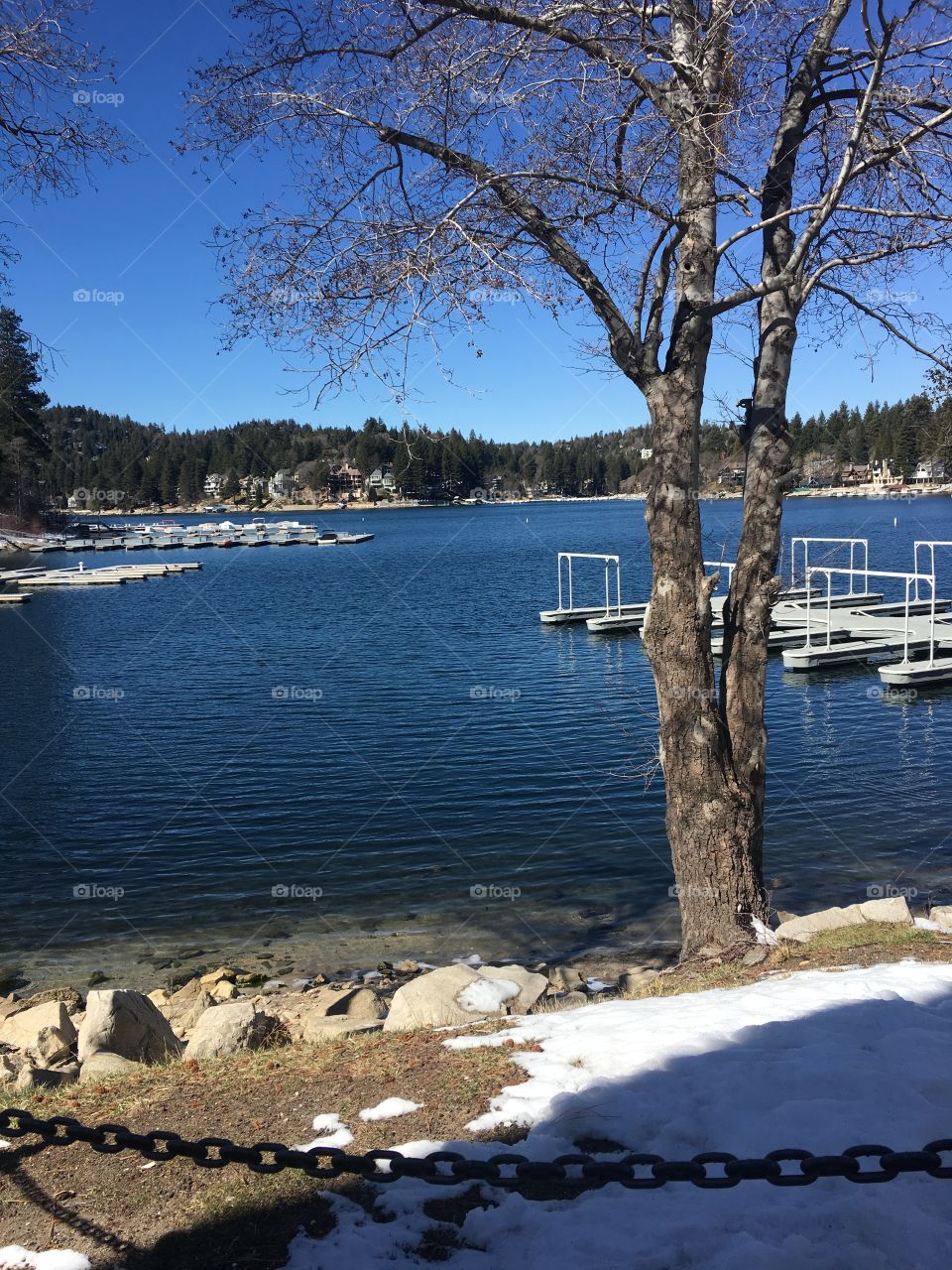 Winter in lake arrowhead 