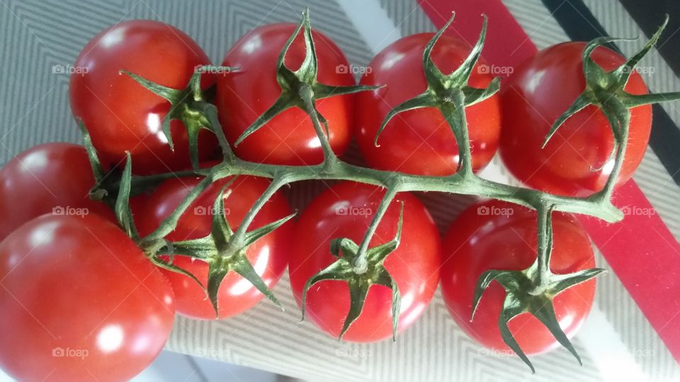 cherry tomatos. beginning of summer