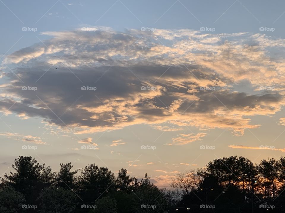 Sunset cloud