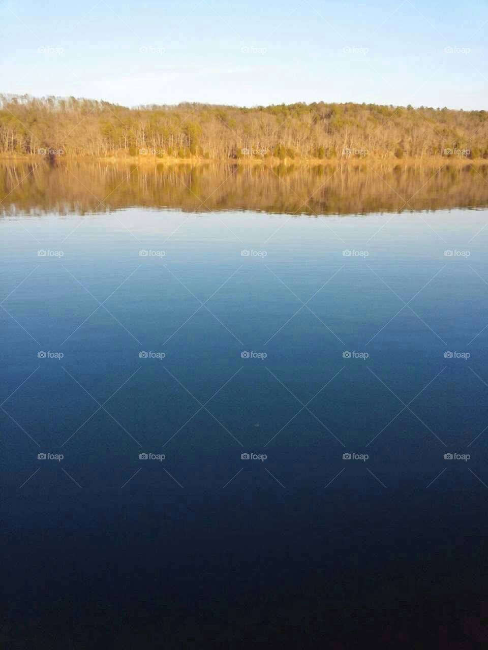 Lake Moon Reflection