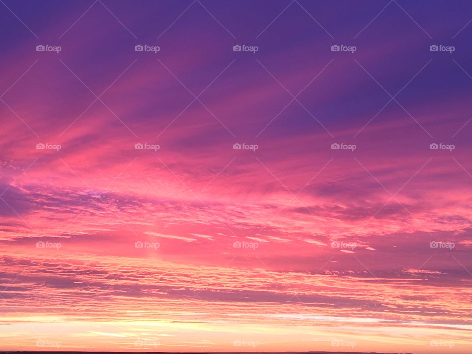 View of clouds during sunset