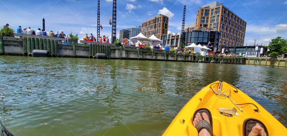 Kayaking around DC festival