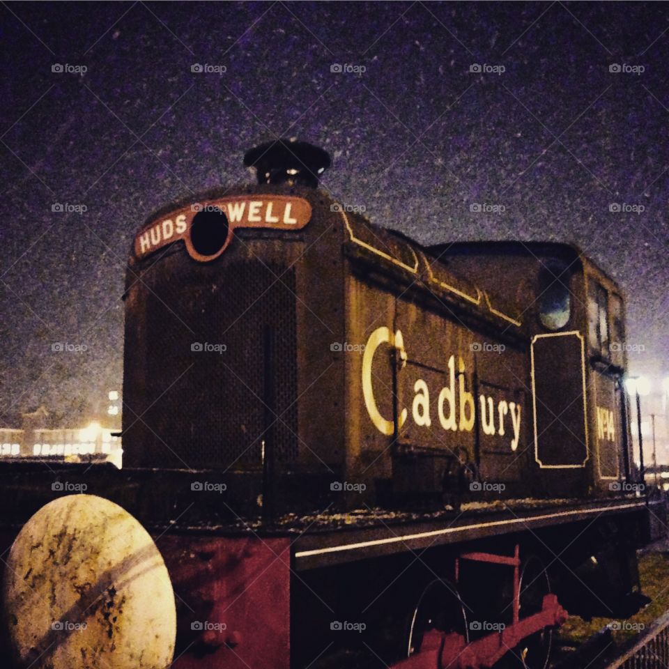 An old Cadbury train. 