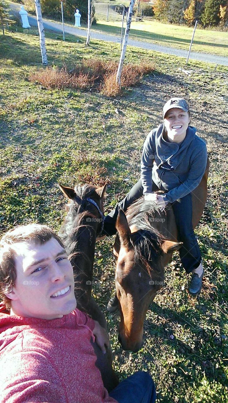 riding selfie