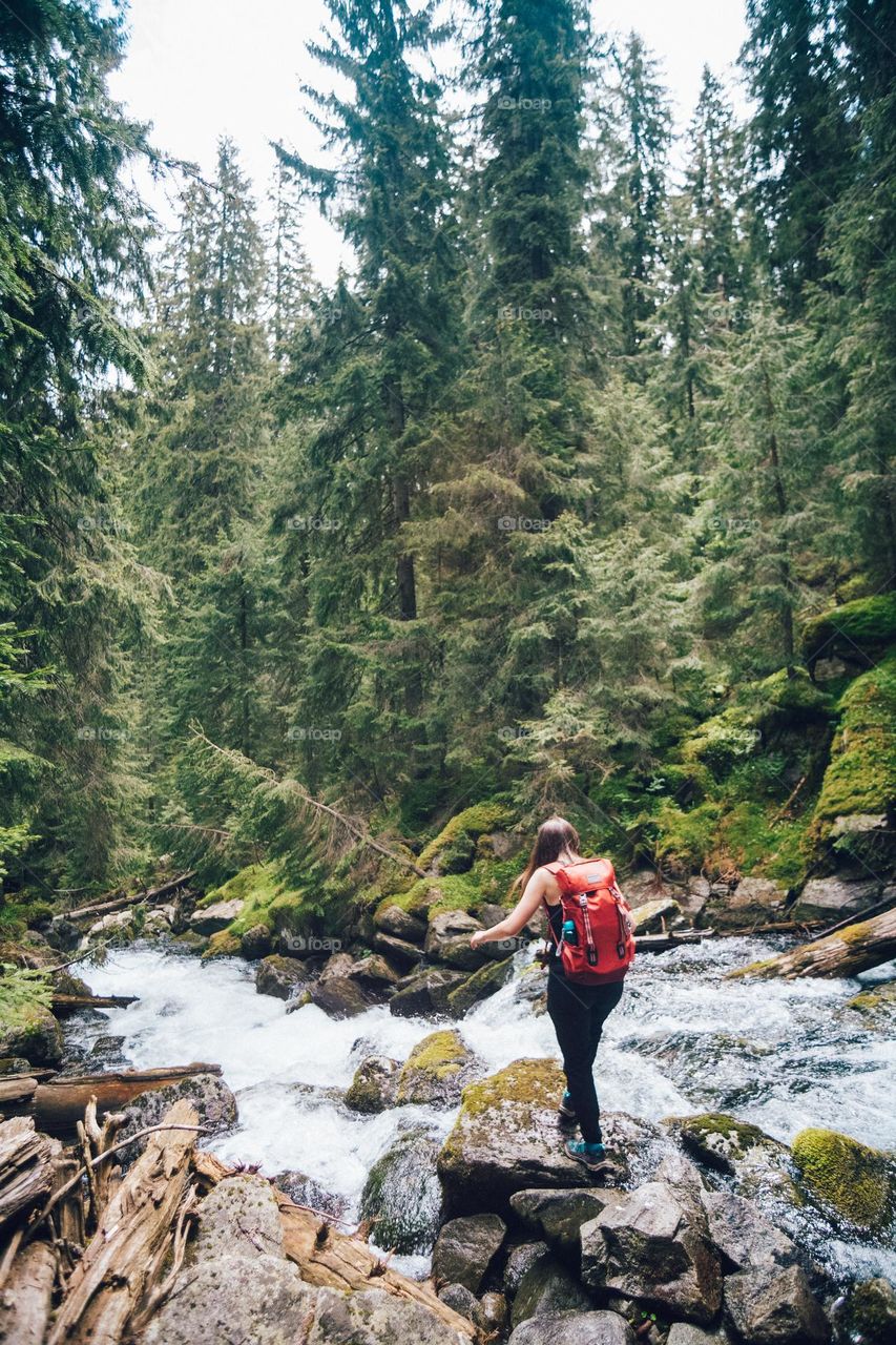 woman in nature