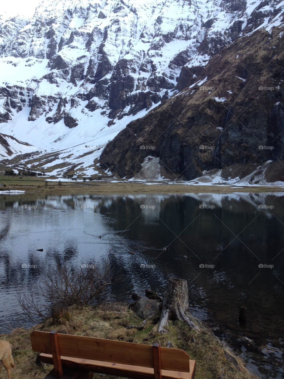 Mountain lake in national park hohe Tauern Austria 