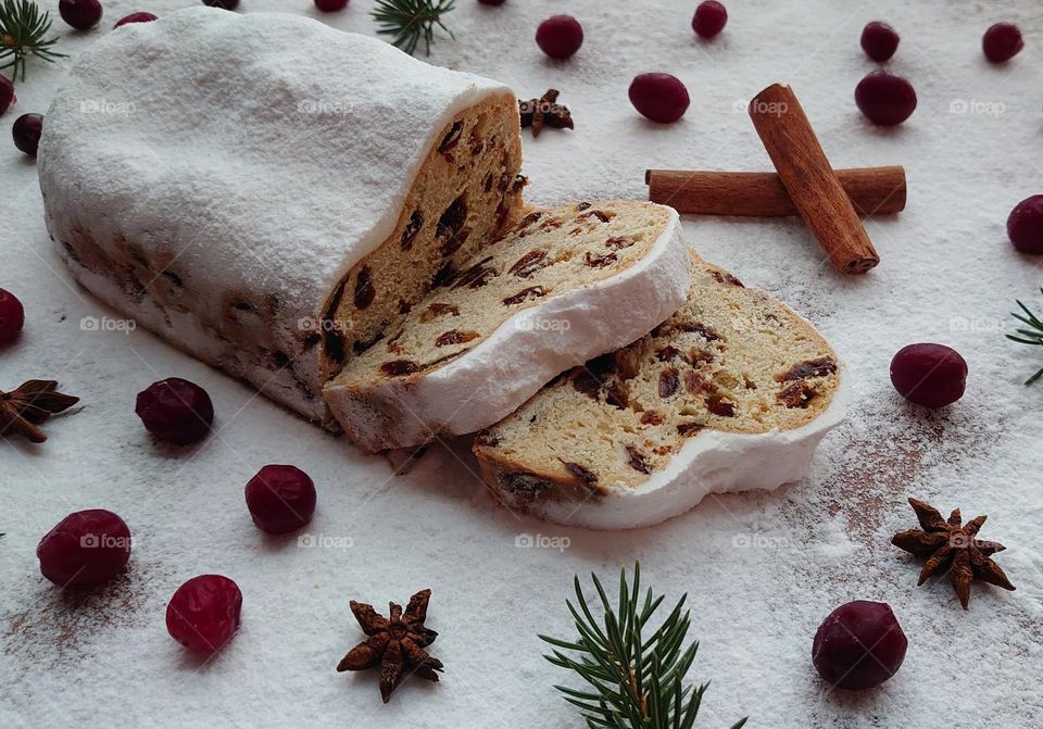 Christmas cake 🎄🎀 Stollen 🎀🎄Bon Appetit 😋