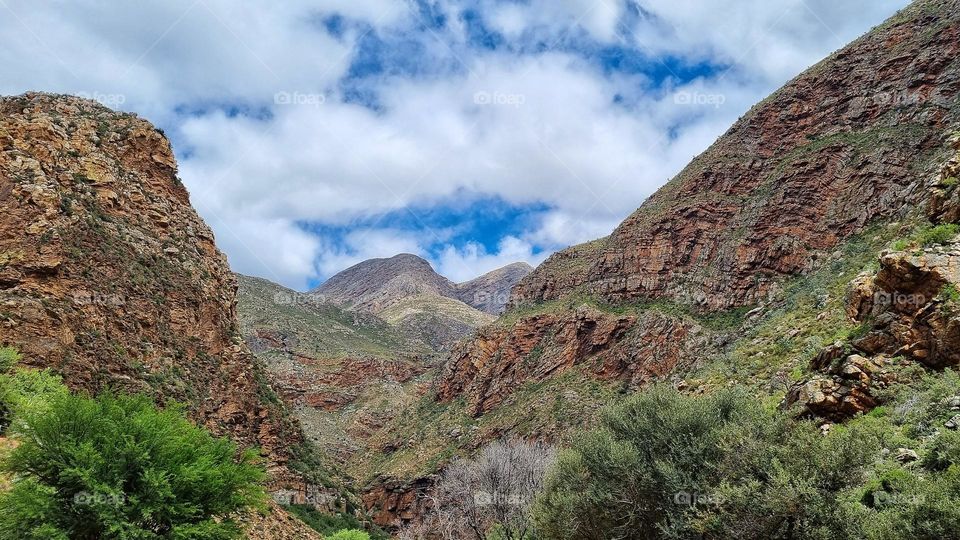 Swartberg mountain range. South Africa.