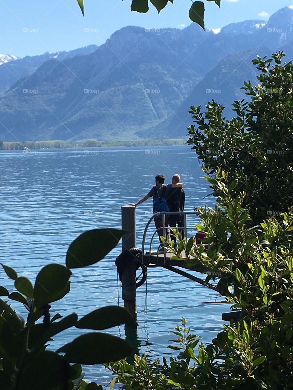 Lovers on the lake