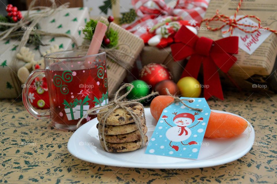 Preparing snacks for Santa