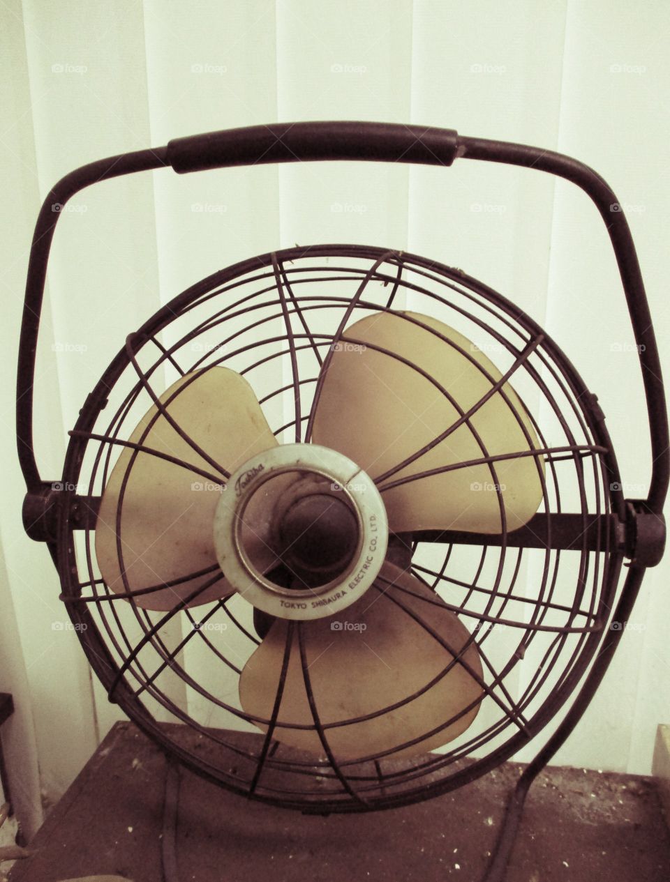 Fan in vintage style