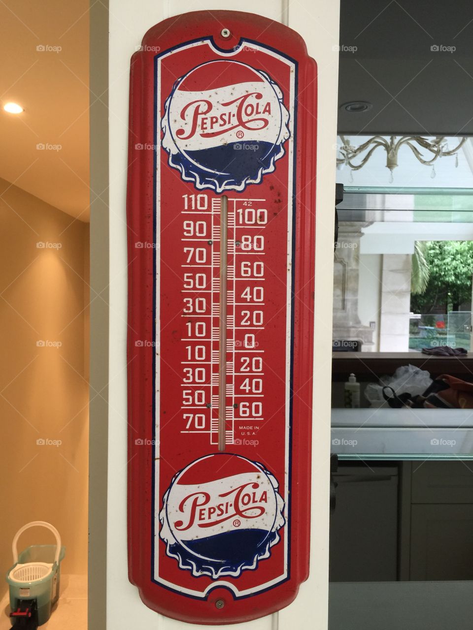 Pepsi Cola thermometer