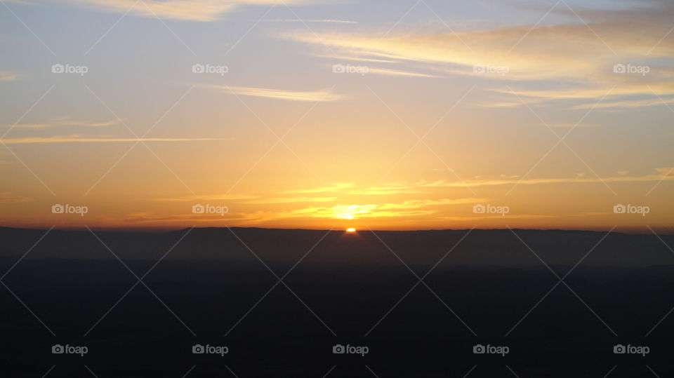 Sunrise At Ramon Crater