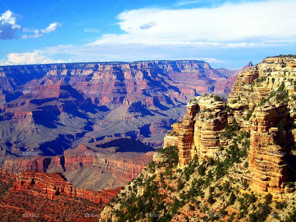 Rocky mountains in grand canyon