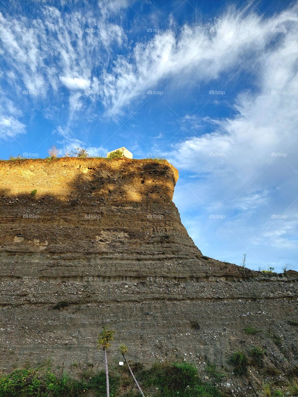 Cliffs and sky