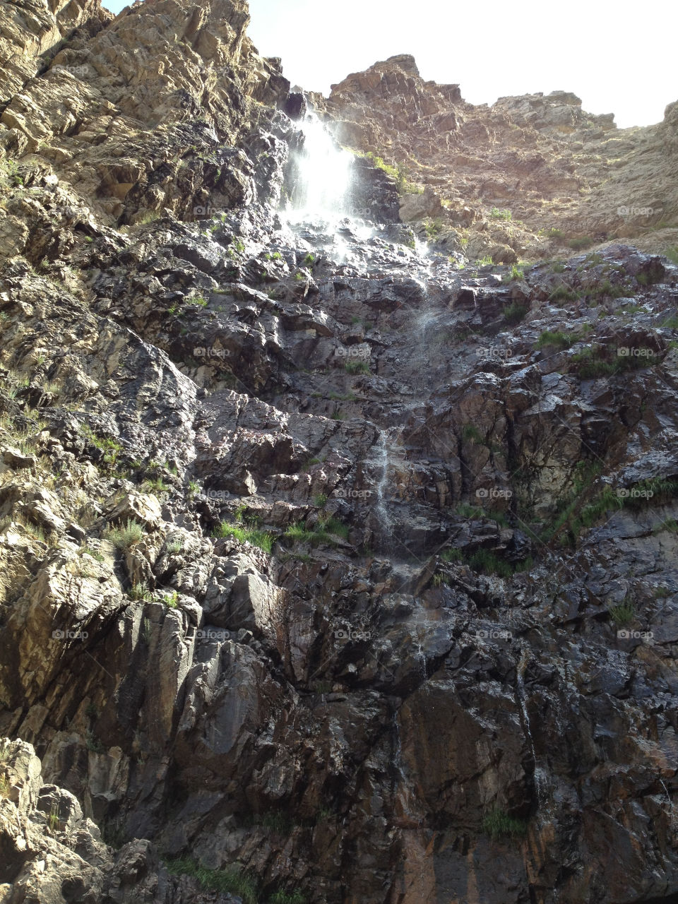 waterfall hiking rock utah by MrsMartin