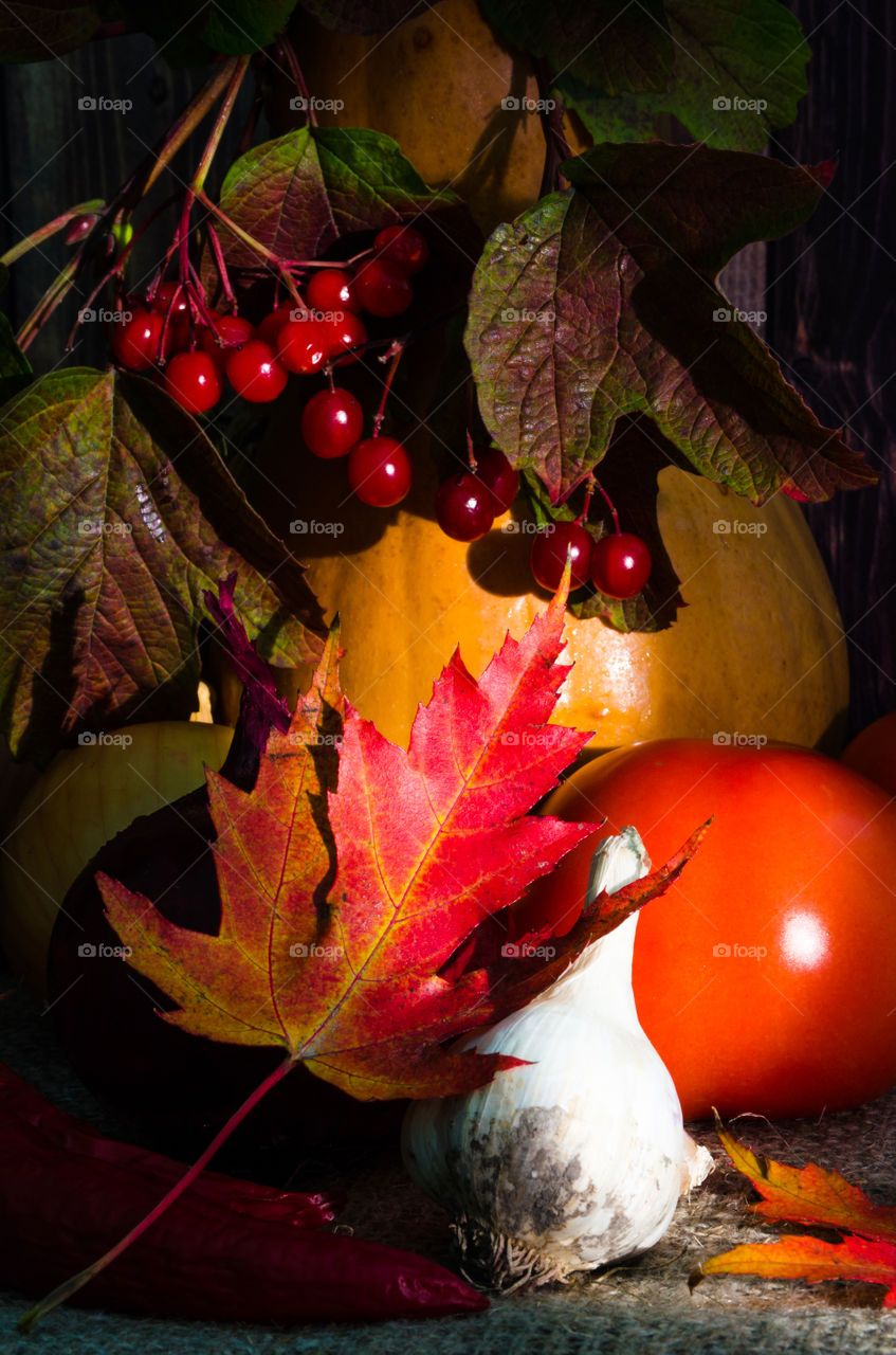 still life with vegetables