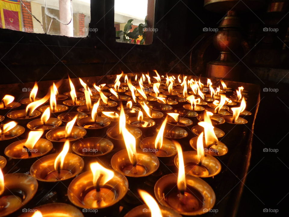 butter lamps