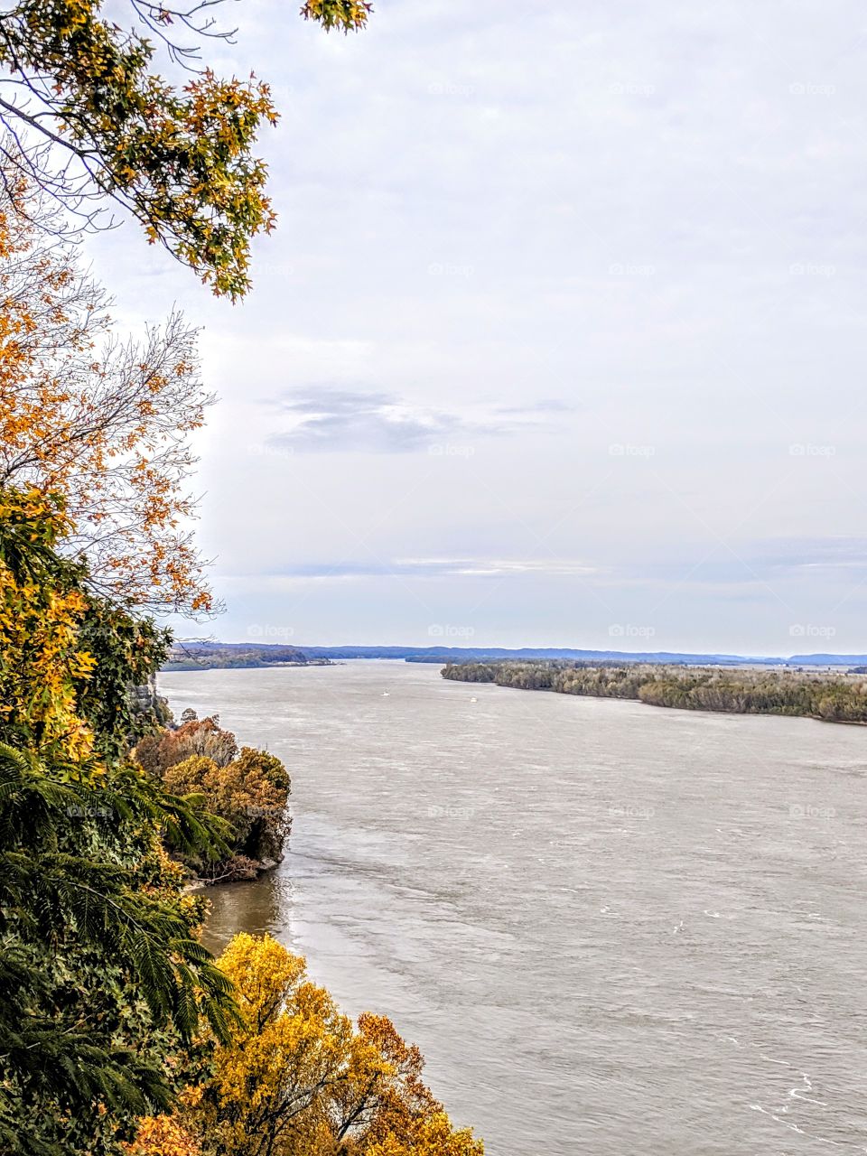 Scenic overview at Trail of Tears overlooking the Mississippi River