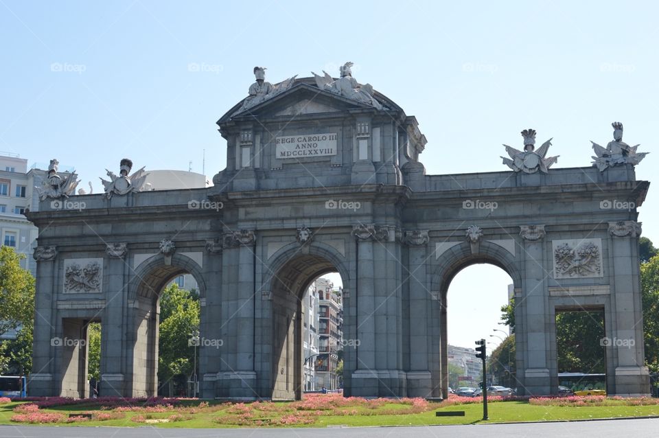 Puerta de alcala in Madrid
