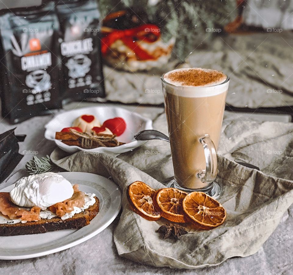 Breakfast, morning breakfast, eggs, coffee break 