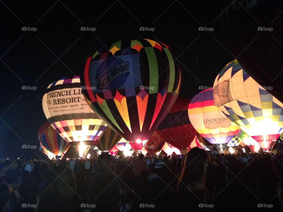 Fall balloon glow